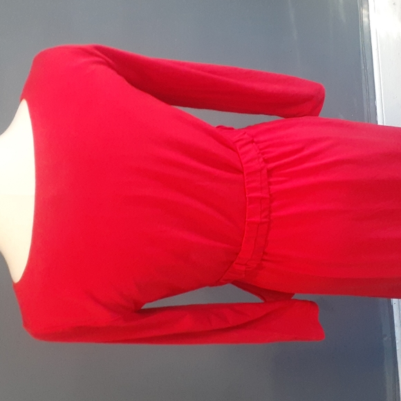 Eliza j women's red faux wrap dress size 4p - Picture 11 of 17